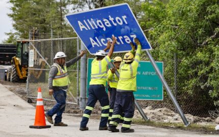 Image for “Alligator Alcatraz” by the Miami Herald and Tampa Bay Times wins the 2025 Taylor Family Award for Fairness in Journalism