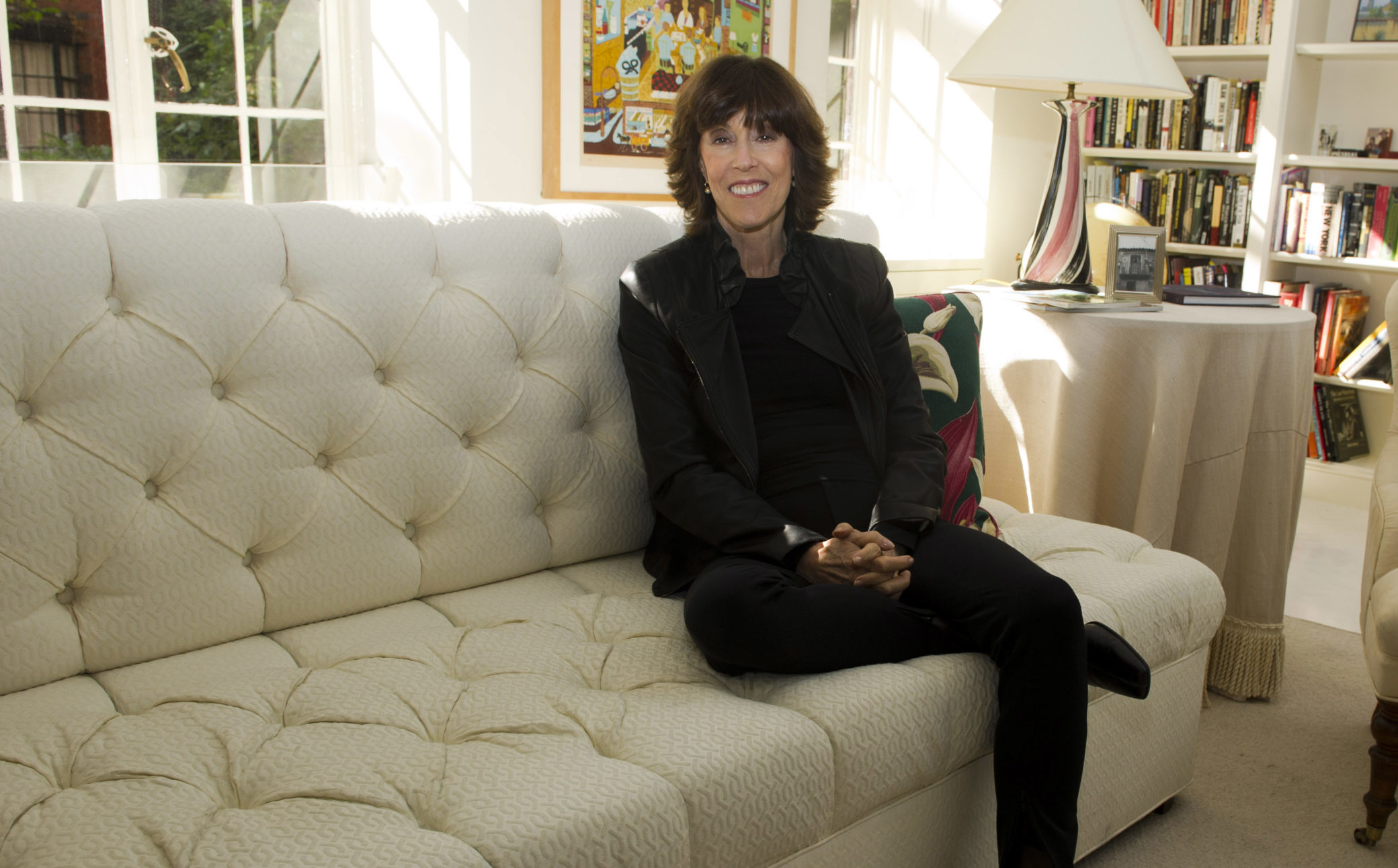 Nora Ephron poses for a photo at her home in 2010.