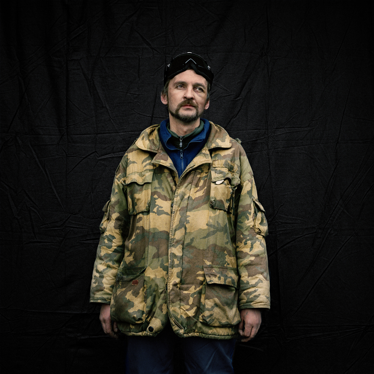 Anastasia Taylor-Lind photographed Oleg for her book "Maidan: Portraits from the Black Square"