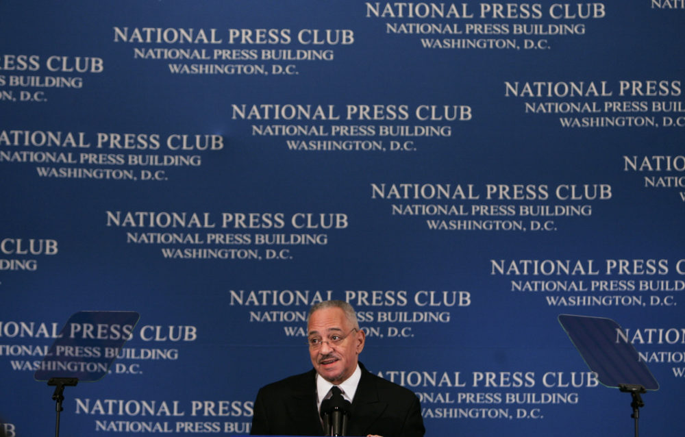 Remarks by President Obama’s former pastor, the Rev. Jeremiah A. Wright Jr.—shown here at the National Press Club in 2008—received widespread attention from the media during Obama’s presidential campaign