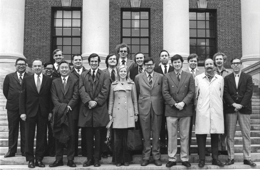 James Ahearn (front row, third from left) with his 1971 Nieman class