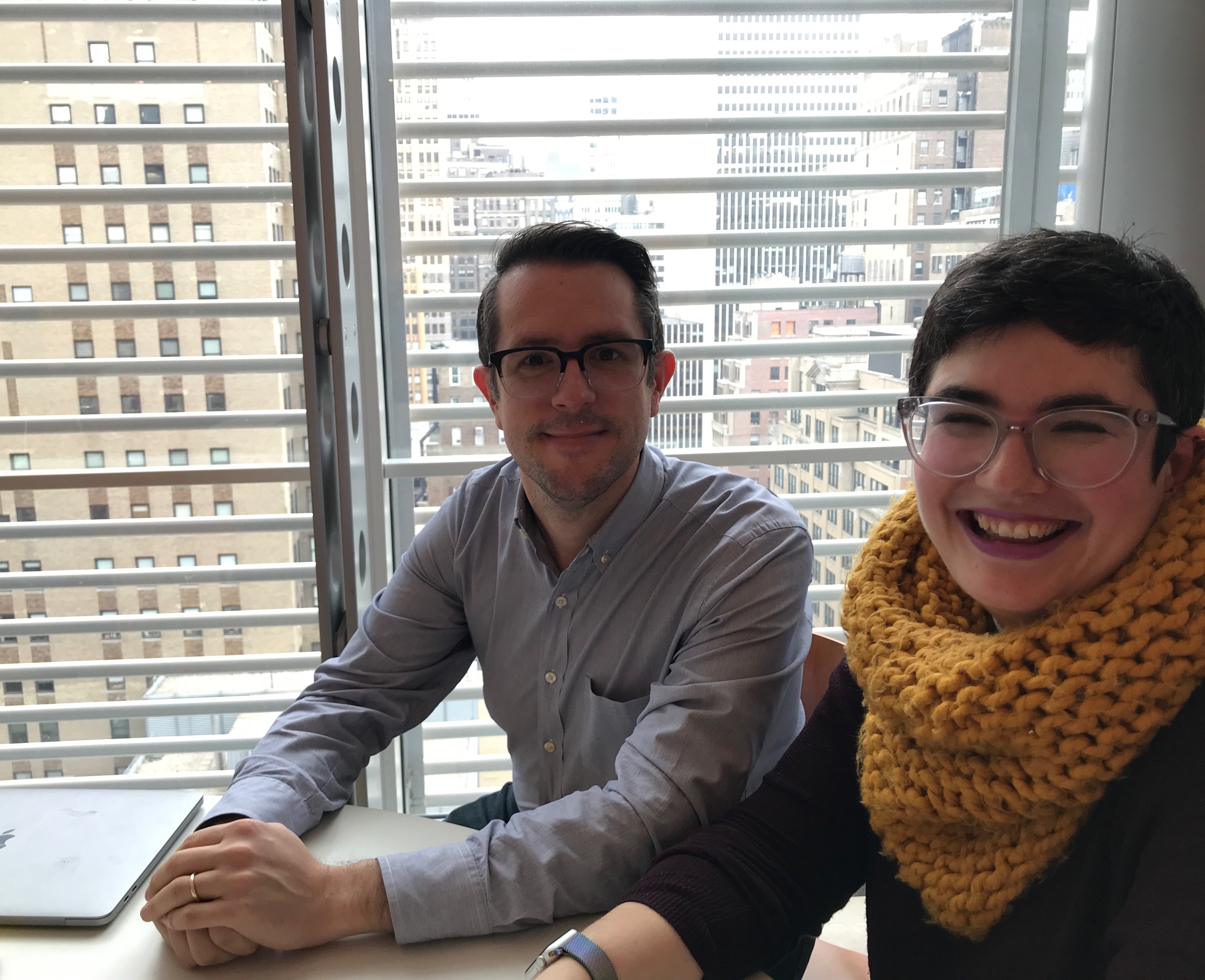 Tyson Evans and Erica Futterman work on  newsroom strategy for The New York Times. The Times is pivoting from a centralized to more of an  embedded team model 
