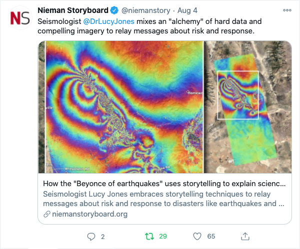 Nieman Storyboard top 2020 tweet