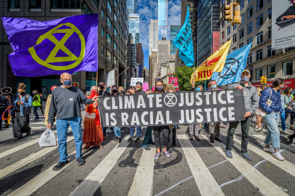 Climate Justice Through Racial Justice march
