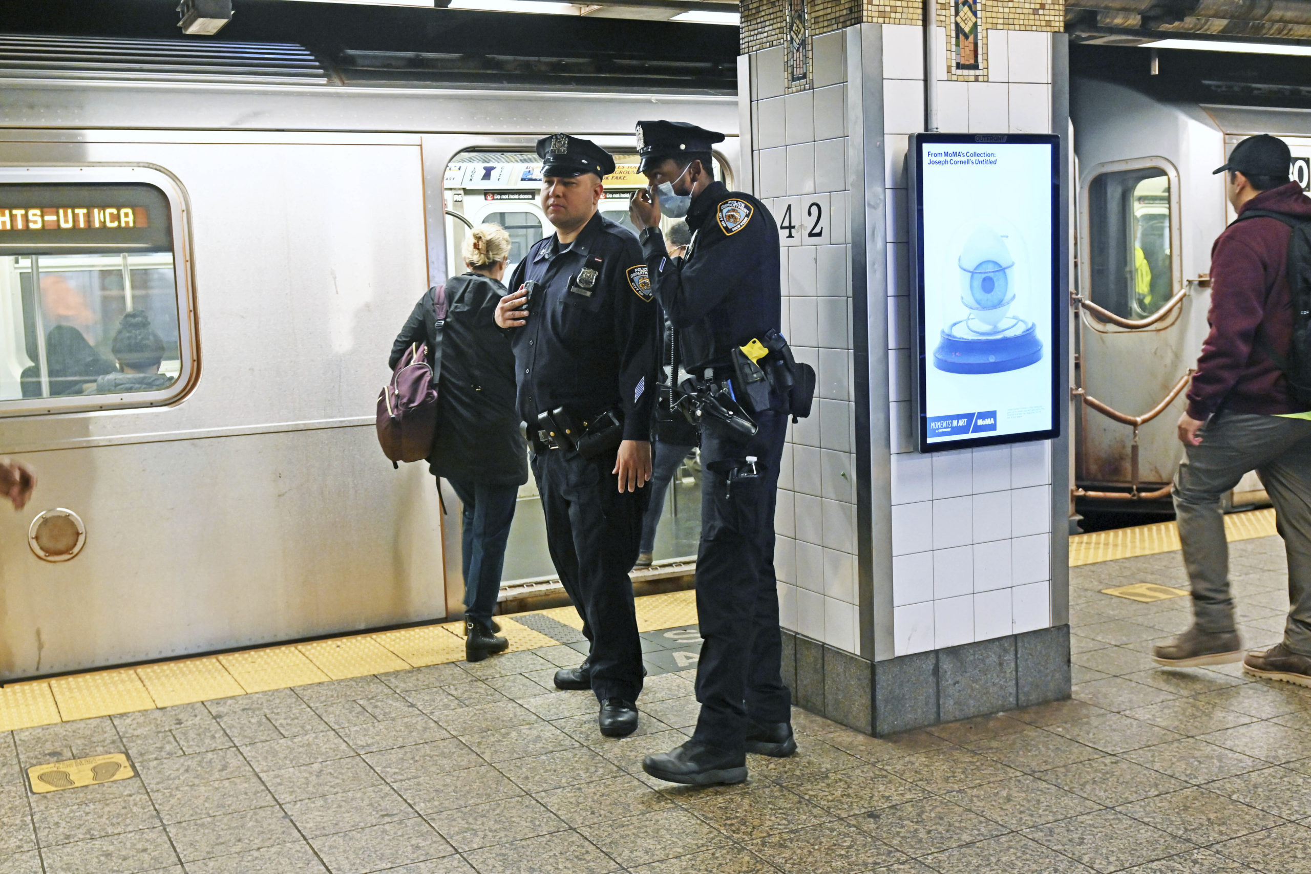 The NYPD has increased its presence in the city subway system due to the rapid increase in crime throughout the city, Oct. 2022. How the media reported on crime rates during the midterms shows how journalists are never merely reporting