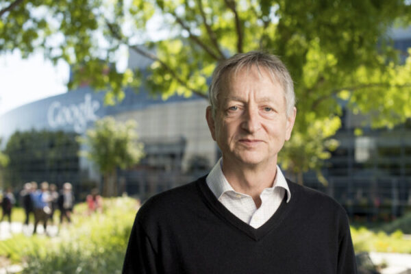 2015 photo of computer scientist Geoffrey Hinton, considered the "godfather" of A.I.